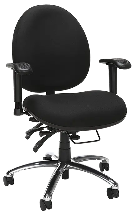 OLYMP židle kancelářská, kříž ALU, do 180 kg, látka černá