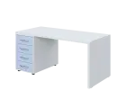 QPL 8 - 16Z4 stůl pracovní, levý lamino - bílá/blankyt