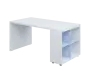 QPL 8 - 16N4 stůl pracovní, pravý lamino - bílá/blankyt