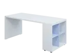 QPL 8 - 18N4 stůl pracovní, pravý lamino - bílá/blankyt