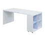 QPL 8 - 18N4 stůl pracovní, pravý lamino - bílá/blankyt