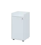 QN 2 - 4D skříň 1-dvéřová, nízká, levá lamino - bílá