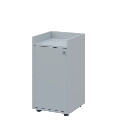 QN 2 - 4D skříň 1-dvéřová, nízká, levá lamino - šedá
