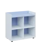 QN 2 - 8N skříň, nika, 750x800x400, bílá/blankyt