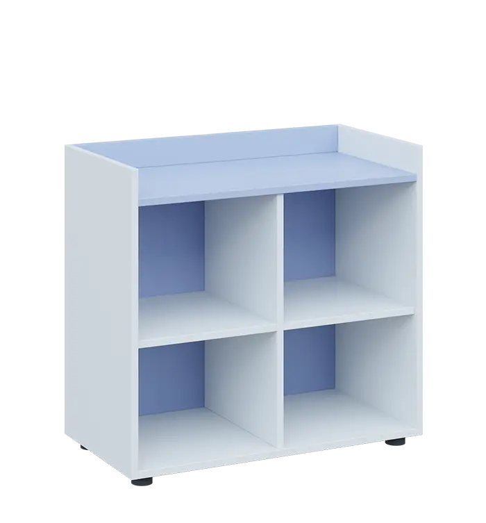 QN 2 - 8N skříň, nika, 750x800x400, bílá/blankyt