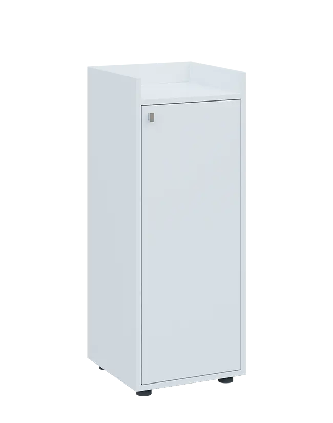 QN 3 - 4D skříň 1-dvéřová, střední, pravá lamino - bílá