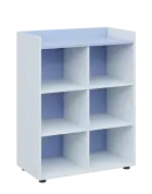 QN 3 - 8N skříň, nika, 1030x800x400, bílá/blankyt