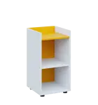 QN 2 - 4N skříň, nika, 750x400x400, bílá/žlutá odio