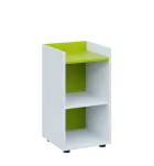 QN 2 - 4N skříň, nika, 750x400x400, bílá/jarní zeleň