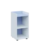 QN 2 - 4N skříň, nika, 750x400x400, bílá/blankyt