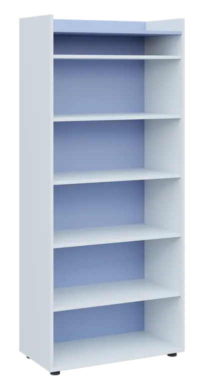 QN 5 - 8N skříň, nika, 1830x800x400, bílá/blankyt