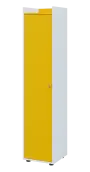 QN 5 - 4D skříň 1-dvéřová, vysoká, levá lamino - bílá/žlutá odio