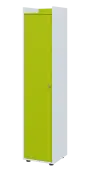 QN 5 - 4D skříň 1-dvéřová, vysoká, levá lamino - bílá/jarní zeleň