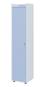 QN 5 - 4D skříň 1-dvéřová, vysoká, levá lamino - bílá/blankyt