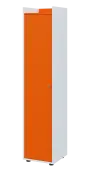 QN 5 - 4D skříň 1-dvéřová, vysoká, levá lamino - bílá/pomeranč
