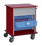 DEXTER 23 vozík boxový, roletový, nízký, 880x780x620 mm, burgundská
