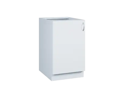 CS - 6D spodní skříňka, 1-dvéřová, levá, 870x600x600, bílá