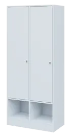 QN 5 - 8STN skříň šatní, 2-dveřová, levá, 1830x400x400, bílá
