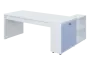 QRL 8 - 203 stůl pracovní, levý lamino - bílá/blankyt