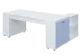 QRLT 8 - 203 stůl pracovní, levý lamino - bílá/blankyt