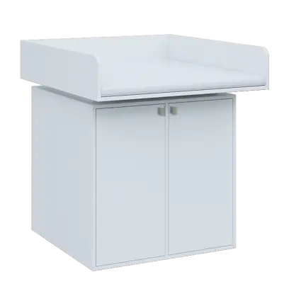 QPP - 100D přebalovací pult, 1100x900x900, bílá, koženka bílá QPP - 100D přebalovací pult, 1100x900x900, bílá, koženka bílá