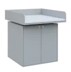 QPP - 100D přebalovací pult, 1100x900x900, šedá, koženka bílá