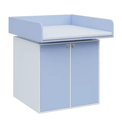 QPP - 100D přebalovací pult, 1100x900x900, bílá/blankyt, koženka bílá QPP - 100D přebalovací pult, 1100x900x900, bílá/blankyt, koženka bílá