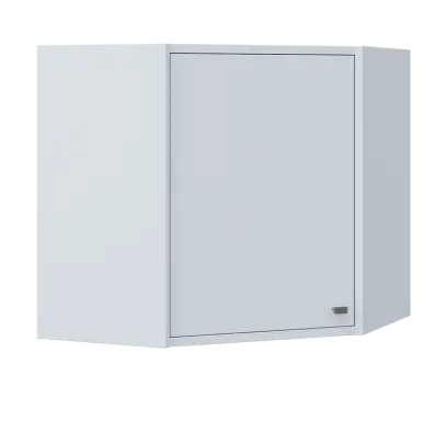 QHR - 6D horní skříňka, rohová, 1-dveřová, levá, 600x600x600, bílá