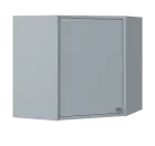 QHR - 6D horní skříňka, rohová, 1-dveřová, levá, 600x600x600, šedá