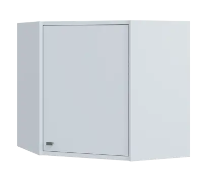 QHR - 6D horní skříňka, rohová, 1-dveřová, pravá, 600x600x600, bílá