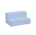 QLK 05 schůdky k lehátku, široké 700 mm, blankyt