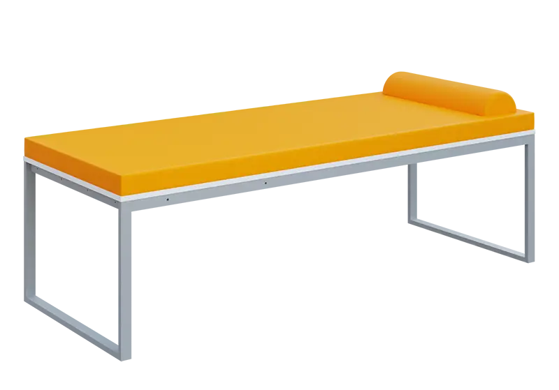 QLK 01 -  lehátko OTO T 5 - koženka žluto-oranžová