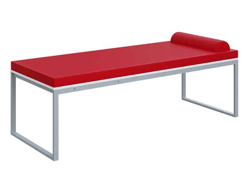 QLK 01 -  lehátko HOLY CE 2 - koženka malinová