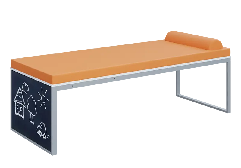 QLK 02 -  lehátko + popisovací tabule, HOLY P 1 - meruňková