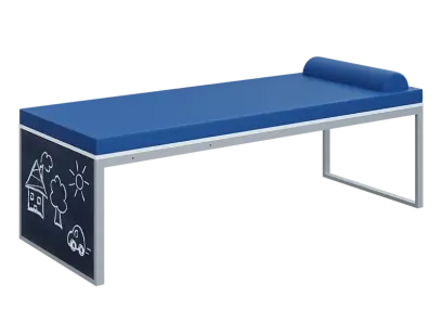 QLK 02 -  lehátko + popisovací tabule, HOLY N 1 - modrá