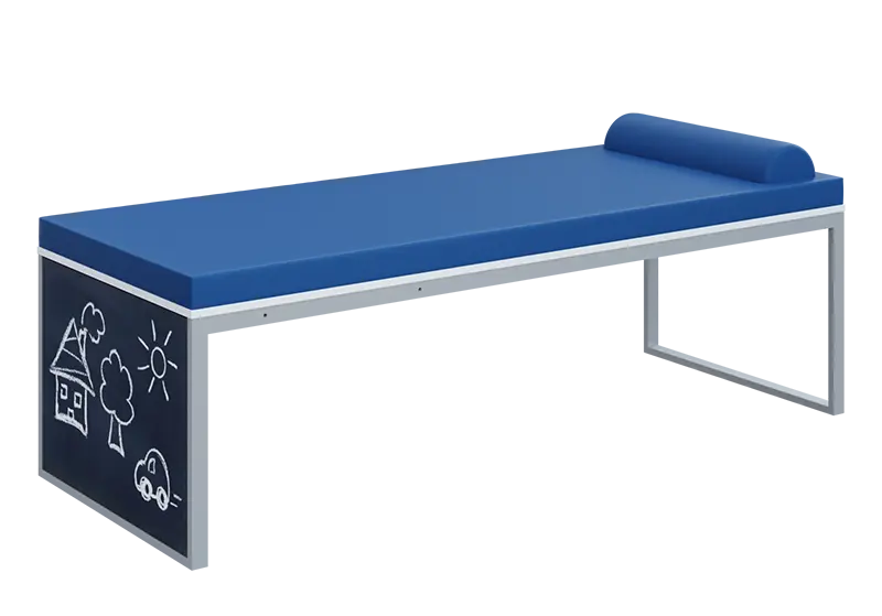 QLK 02 -  lehátko + popisovací tabule, HOLY N 1 - modrá