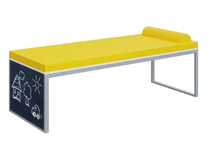 QLK 02 -  lehátko + popisovací tabule, HOLY Z 01 - žlutá