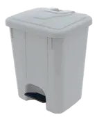 BRUNO - 25, koš nášlapný plastový s víkem, objem 25l, šedý