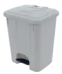 BRUNO - 25, koš nášlapný plastový s víkem, objem 25l, šedý