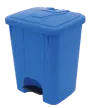 BRUNO - 25, koš nášlapný plastový s víkem, objem 25l, modrý