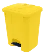 BRUNO - 25, koš nášlapný plastový s víkem, objem 25l, žlutý