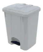 BRUNO - 40, koš nášlapný plastový s víkem, objem 40l, šedý