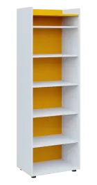 QN 5 - 6N skříň, nika, 1830x600x400, bílá/žlutá odio