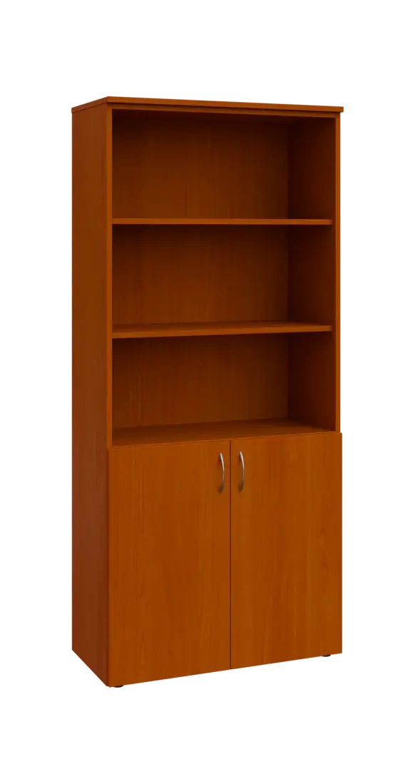 BN 5 - 8DN3 kancelářská skříň, 2-dveřová/nika, 1800x800x400, třešeň šumavská