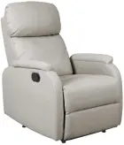 NEVADA křeslo, ekokůže šedá