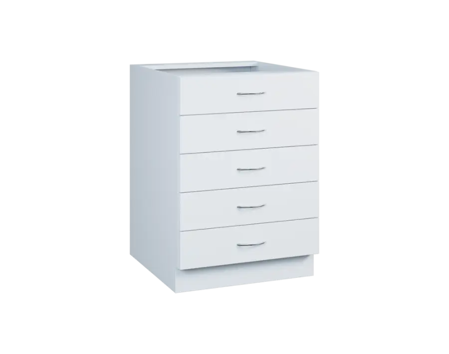 CS - 6Z52 spodní skříňka, 5-zásuvková, 870x600x600, bílá