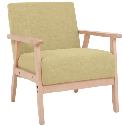 DOROTY křeslo čalouněné, kostra buk, látka béžový melír