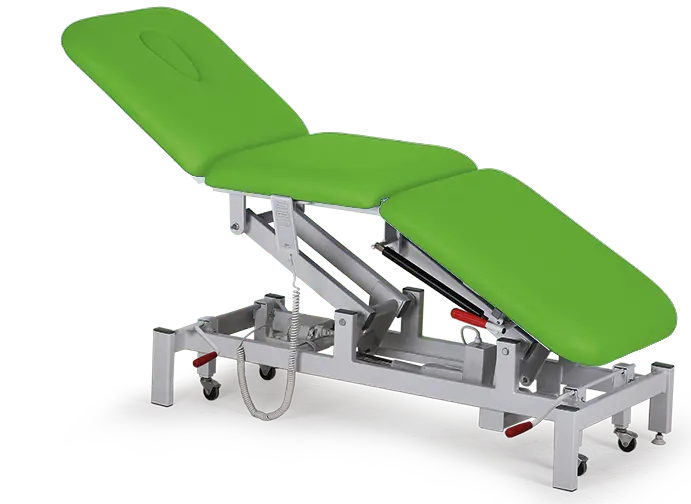 ZLE - 04 lehátko elektricky stavitelné, koženka zelená