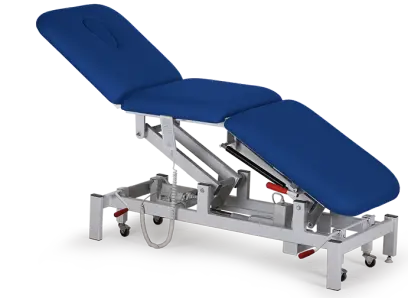 ZLE - 04 lehátko elektricky stavitelné, koženka modrá