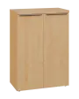 SIN 3 - 8D kancelářská skříň, 2-dveřová, 1120x800x400, javor horský